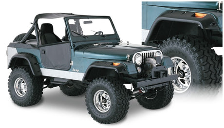 1965-1983 CJ5 Cutout Style Fender Flares 4pc - Black - View 3 | Dirty Garage