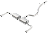 Borla 14-16 Audi A3 Quattro 2.0L Turbo AT/MT RWD 4DR S-Type Cat-Back Exhaust Single Split Rear Exit - View 3 | Dirty Garage