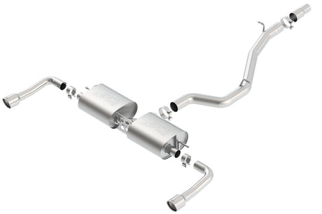 Borla 14-16 Audi A3 Quattro 2.0L Turbo AT/MT RWD 4DR S-Type Cat-Back Exhaust Single Split Rear Exit - View 3 | Dirty Garage