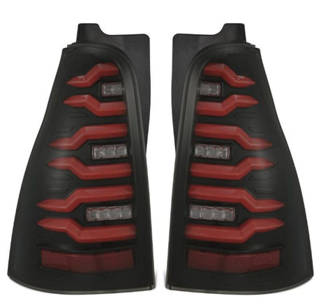 2003-2009 4Runner Luxx-Series LED Tail Lights Black Red | Dirty Garage