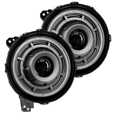 2018-2024 Wrangler JL Oculus Bi-LED Projector Headlights Graphite Metallic 5500K | Dirty Garage