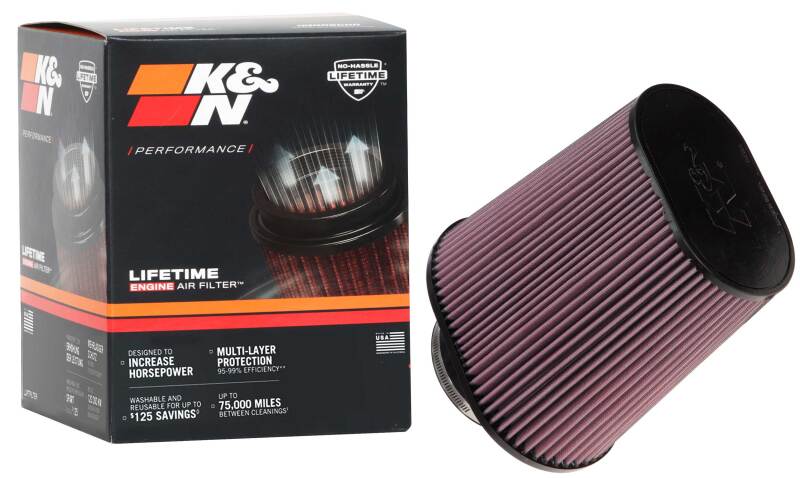 Universal Tapered Filter 4-1/2in Flange, 6-1/4in x 9-1/4in Base, 7in x 4.5in Top, 10in Height - View 6 | Dirty Garage