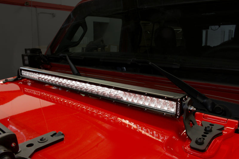 Go Rhino 18-20 Jeep Wrangler JL/JLU/Gladiator JT Light Mount - 30in Single Row - View 4 | Dirty Garage