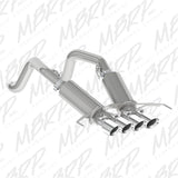 2014-2019 Corvette V8 6.2L 3" T304 Dual Cat Back 4" Quad Dual Wall Tips - View 2 | Dirty Garage