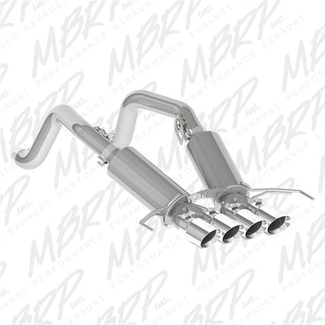 2014-2019 Corvette V8 6.2L 3" T304 Dual Cat Back 4" Quad Dual Wall Tips - View 2 | Dirty Garage