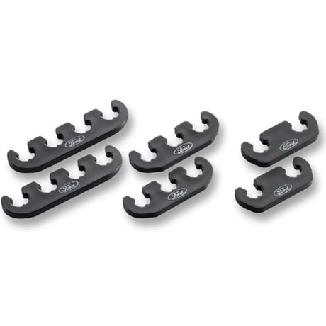 Universal Wire Dividers 4 to 3 to 2 - Black w/White Ford Logo - View 6 | Dirty Garage