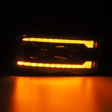 2002-2005 Ram HD Luxx-Series LED Projector Headlights Alpha Black Activation Light Sequential Signal - View 2 | Dirty Garage
