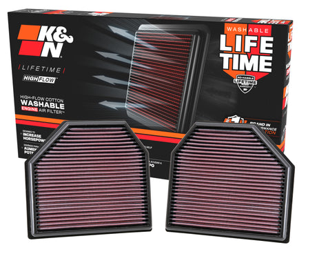 Replacement Air Filter for 2011-2014 M5/M6 4.4L V8/2015 M4/M3 3.0L I6 (2 per box) - View 14 | Dirty Garage