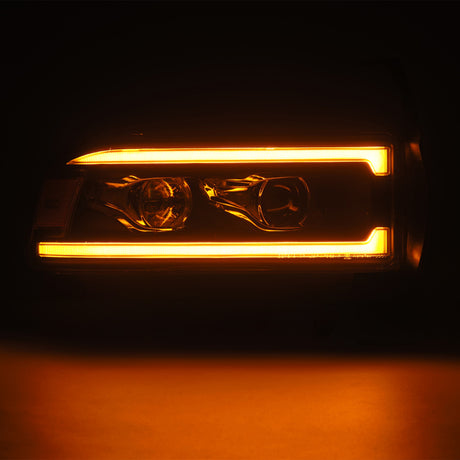 1994-2002 Ram HD Luxx-Series LED Projector Headlights Black Activation Light Sequential Signal Switchback DRL - View 2 | Dirty Garage