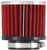 Universal 1.75in Flange ID x 3in OD x 2.5in H Chrome Finish Rubber Base Crankcase Vent Filter - View 11 | Dirty Garage