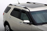 2011-2018 Explorer Ventvisor Outside Mount Window Deflectors Smoke 4-Piece - View 3 | Dirty Garage