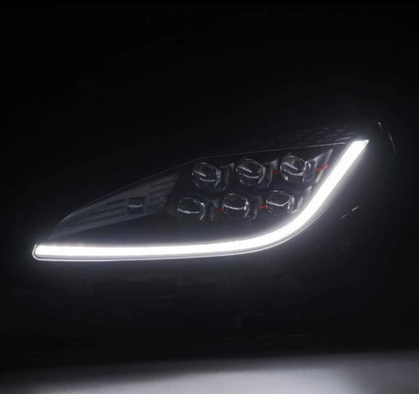 2021-2023 GR86 BRZ Nova-Series LED Projector Black Headlights - View 3 | Dirty Garage