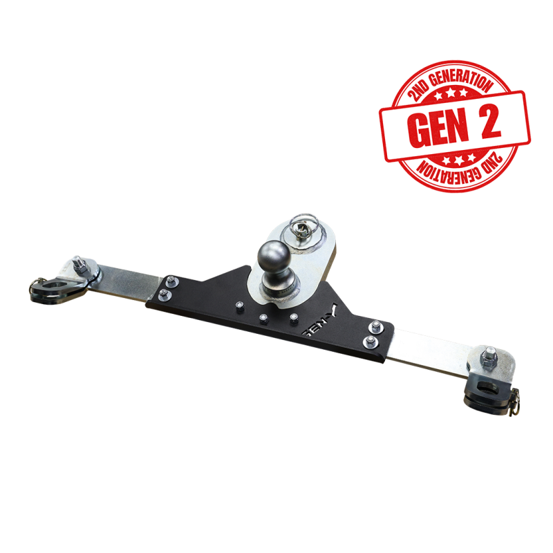 Gen-Y 2017+ Ford GoosePuck II 5in Offset Ball Puck Mount & 25K Towing w/Safety Chain Anchors | Dirty Garage
