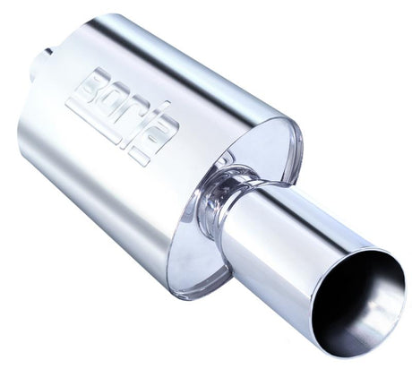 Borla Boomer Muffler Thumper Oval 2-1/4in In 4in Side Round Out | Dirty Garage