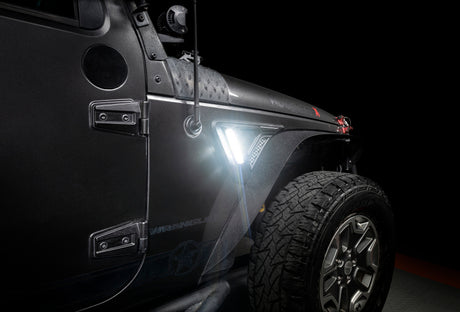 2007-2018 Wrangler Sidetrack LED System - View 3 | Dirty Garage