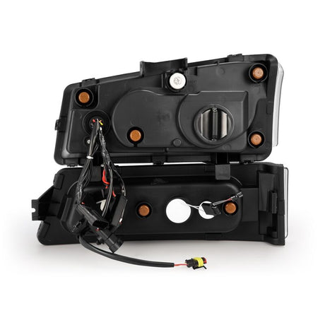 2003-2006 GM Truck Avalanche Alpha Black Nova-Series LED Projector Headlights - View 3 | Dirty Garage