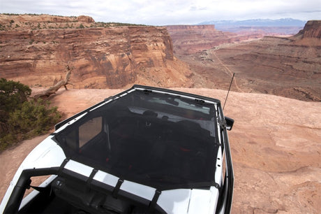 Rugged Ridge Eclipse Sun Shade Black Full 18-20 Jeep Wrangler JL 4-Dr - View 3 | Dirty Garage