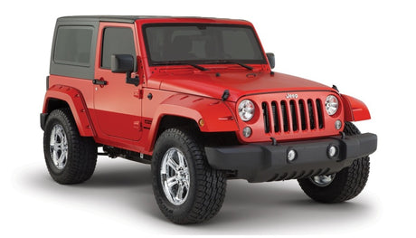 2007-2018 Wrangler Pocket Style Rear Fender Flares 2pc - Black - View 2 | Dirty Garage