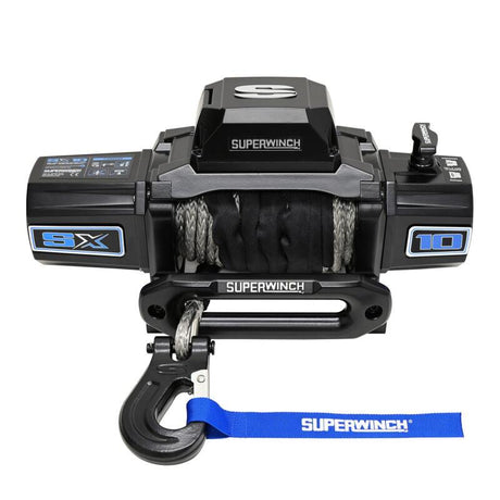 Universal 10k LB 12v DC Winch w/ Synthetic Black Rope | Dirty Garage