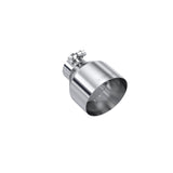 Universal T304 Stainless Steel Tip 2.5" ID 5" OD 6.5" Length Angle Cut Single Wall | Dirty Garage