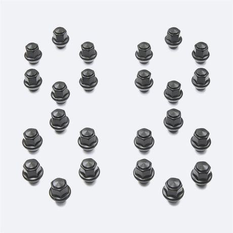Universal M14 x 1.5 Black Lug Nut - Set of 24 | Dirty Garage