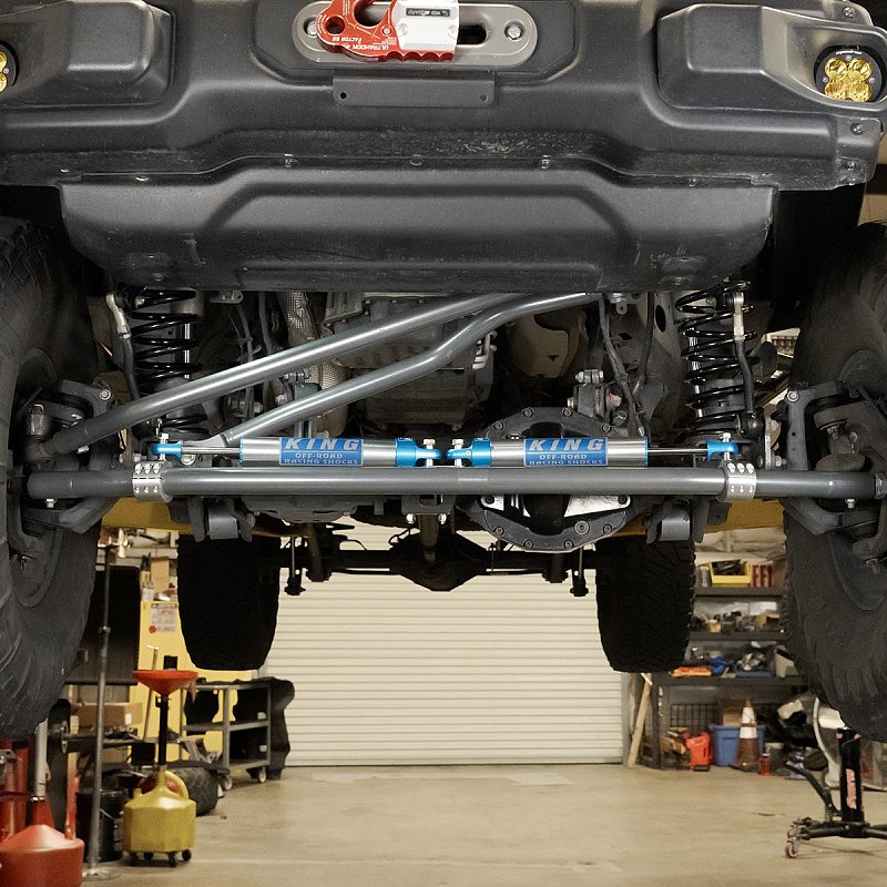 2018-2025 Wrangler JL / Gladiator JT Dual Steering Stabilizer Kit w/ KING Stabilizers (8857-04)