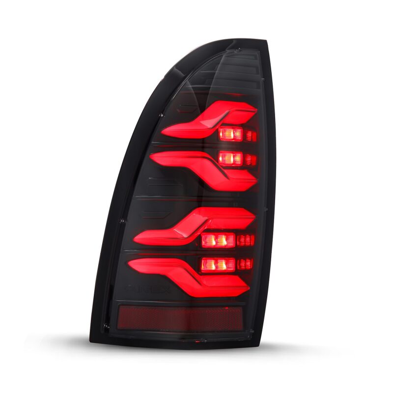 2005-2015 Tacoma Luxx-Series LED Tail Lights Alpha Black with Activation Light Sequential Signal - View 4 | Dirty Garage