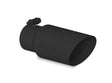 Universal Tip 4" OD 3" Inlet 10" Length Dual Wall Angled End Black | Dirty Garage