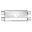 Universal Muffler Mag Stainless Steel 22x5x11 2.5/2.5x2.5 | Dirty Garage