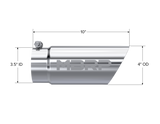Universal 3" OD Dual Wall Angled 4" Inlet 10" Tip - View 5 | Dirty Garage