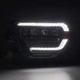 2012-2015 Tacoma Nova-Series LED Projector Black Headlights Active Light Sequential Signal DRL - View 2 | Dirty Garage