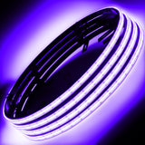 Universal LED Illuminated Wheel Rings 16.5" PLASMA ColorSHIFT w/ BC2 Bluetooth Controller - View 5 | Dirty Garage