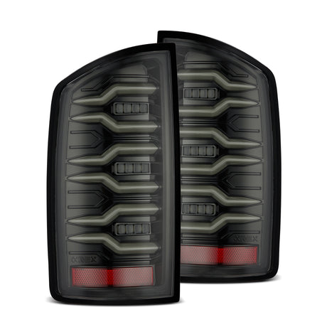2002-2006 Ram 1500 2003-2006 Ram HD Luxx-Series LED Tail Lights Alpha-Black | Dirty Garage