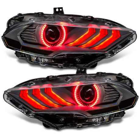 2018-2023 Mustang Dynamic ColorSHIFT LED Headlights Black Series - View 5 | Dirty Garage