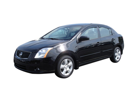 2007-2012 Sentra Ventvisor Outside Mount Window Deflectors Smoke 4-Piece - View 3 | Dirty Garage