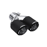 Universal Carbon Fiber Dual Tip 3.5" OD 2.5" Inlet | Dirty Garage