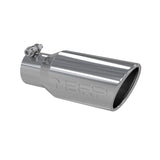Universal 4" OD 2.75" Inlet 10" Length Angled Rolled End T304 Tip - View 3 | Dirty Garage