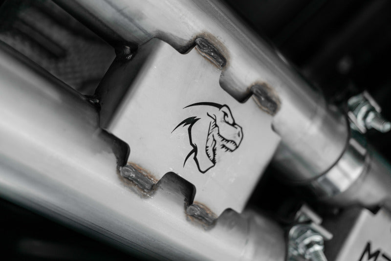 2021 Ram TRX 6.2 S/C 3" Catback Dual Rear Carbon Fiber Tips Race - View 3 | Dirty Garage