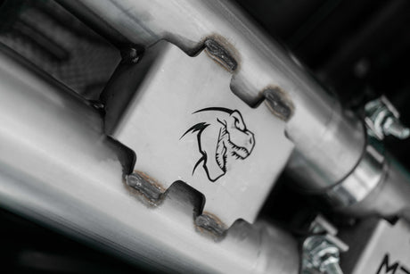 2021 Ram TRX 6.2 S/C 3" Catback Dual Rear Carbon Fiber Tips Race - View 3 | Dirty Garage