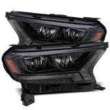 2019-2023 Ranger Luxx-Series LED Projector Alpha Black Headlights - View 5 | Dirty Garage