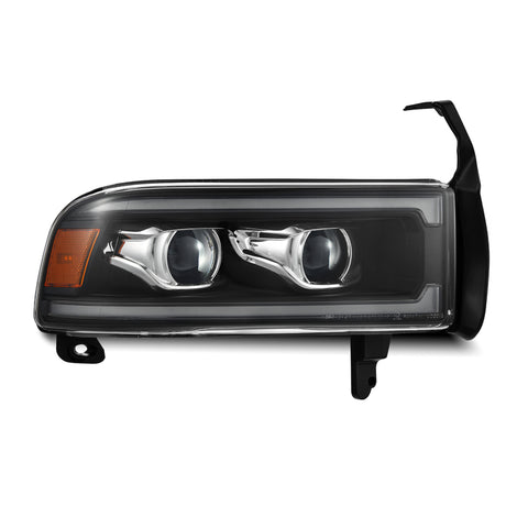 1994-2002 Ram HD Luxx-Series LED Projector Headlights Black Activation Light Sequential Signal Switchback DRL | Dirty Garage