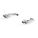 2018-2020 Mustang GT 2.5" T304 Dual Axle Back Exhaust System 4" Dual Wall Tips - View 2 | Dirty Garage