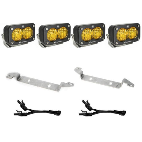Baja Designs 2022+ Toyota Tundra S2 Sport Fog Pocket Kit - Baja Amber - View 2 | Dirty Garage