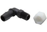Universal Air Filter Vent Kit - White - 90 Degree Plastic 0.50in Flange 1.75in H 1.75in L - View 2 | Dirty Garage