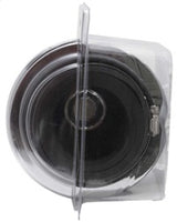 Universal Air Filter Chrome Round Tapered Blue - 4in Flange ID x 1.125in Flange Length x 5.5in H - View 15 | Dirty Garage