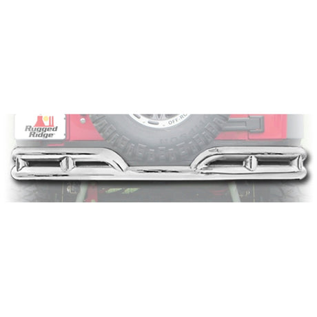 Rugged Ridge 3in Double Rear Tube Bumper 07-18 Jeep Wrangler | Dirty Garage