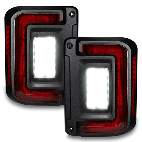 2007-2017 Wrangler Flush Mount LED Tail Lights - View 2 | Dirty Garage