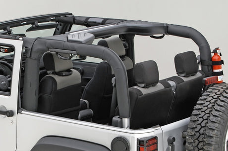 Rugged Ridge Roll Bar Cover Black Polyester 07-18 Jeep Wrangler JK | Dirty Garage