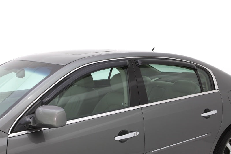 2006-2012 Lucerne Ventvisor Outside Mount Window Deflectors Smoke 4-Piece - View 3 | Dirty Garage