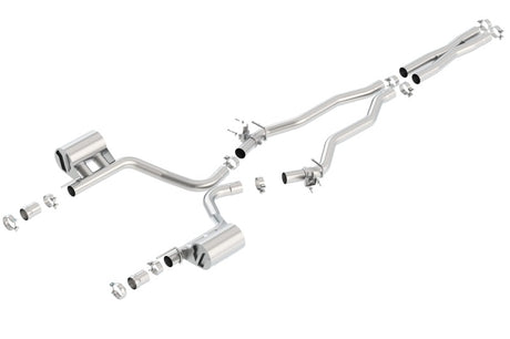 Borla 2015 Dodge Challenger SRT/392 Hemi 6.4L V8 ATAK Catback Exhaust w/ Valves Factory Bezel - View 2 | Dirty Garage